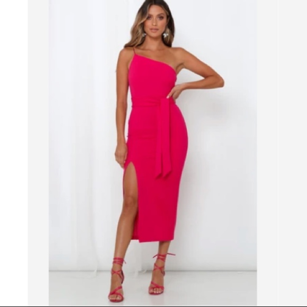 Zarita Midi Dress Fuchsia - Medium